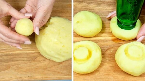 Рецепт картофельных грибов
